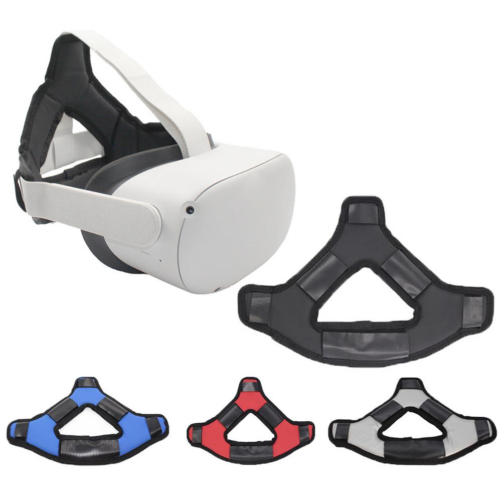 Vr headset cabeça almofada almofada faixa cinta para oculus quest 2 capacete cabeça de pressão-aliviando cinta espuma almofada acessórios vr