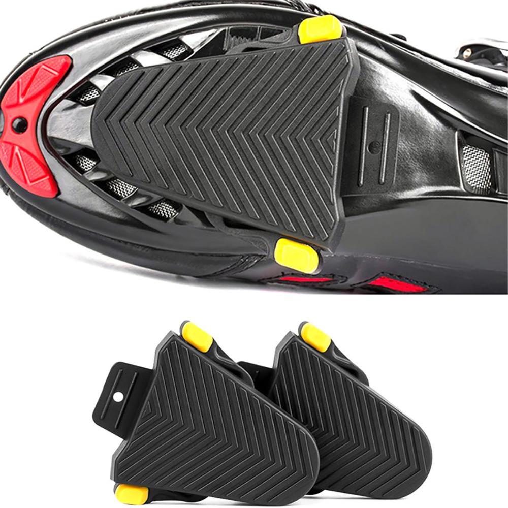 Een Paar Quick Release Rubber Cleat Cover Fiets Pedal Cleats Covers Schoenplaten Fiets Accessoires Rubber Cleat Cover Fiets Pedaal: Default Title