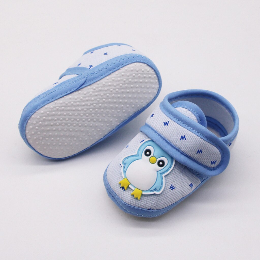 Arloneet Infant Pasgeboren Baby Meisjes Jongen Prewalker Pinguïn Cartoon Enkele Schoenen Non-Slip Soft Sole Baby Schoenen 20JUN25