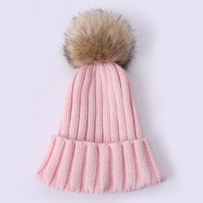 Bonnet en fausse fourrure pour fille, Style, à la , hiver, printemps,: F
