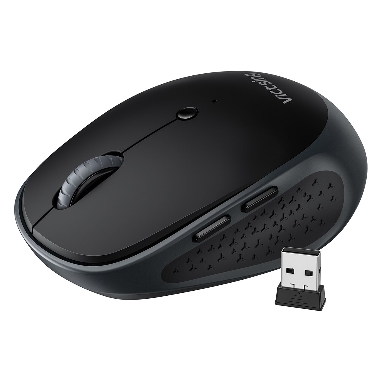 VicTsing PC300 2.4GHz Noiseless Mini Wireless Mouse Ergonomic Computer Mouse with 6 Buttons Optical Portable Cordless Mice