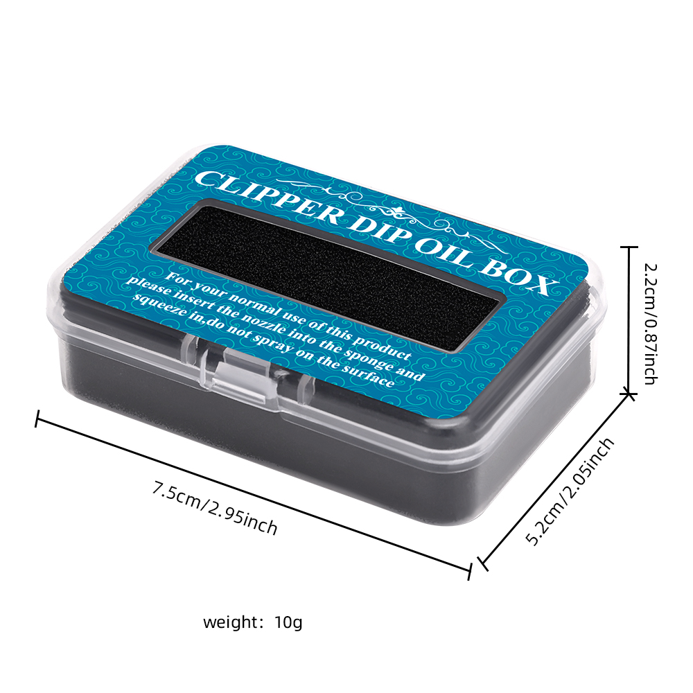 Caja de aceite lubricante para cortadora de pelo, hoja de aceite, prevención de óxido, reparación de protección, empuje eléctrico, caja de almacenamiento de aceite para barbería