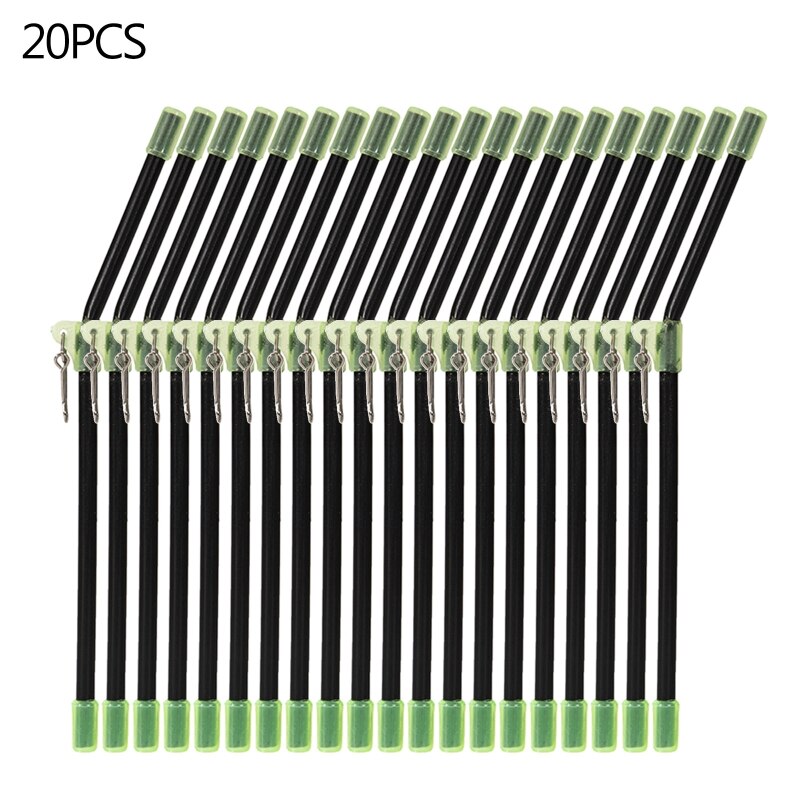20pcs Sea Fishing Anti-Tangle Feeder Boom Booms with Snaps L Shape Fishing Balance Connector 20cm Tube