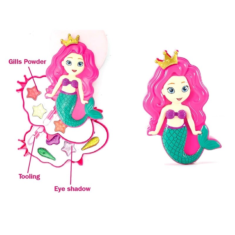 Miniatur-kompaktkoffer, rollenspiel-machen-hoch-spielzeug, kosmetik-schönheitsset für Teenager-mädchen