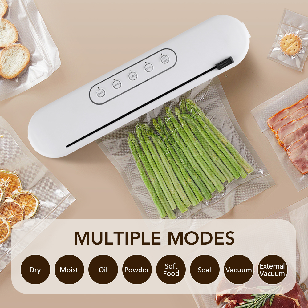 Vacuum Sealer Machine Dry Moist Vacuum Sealer Machine with Bag Storage Air Sealer Machine for Food Storage and with Starter Kit: Default Title
