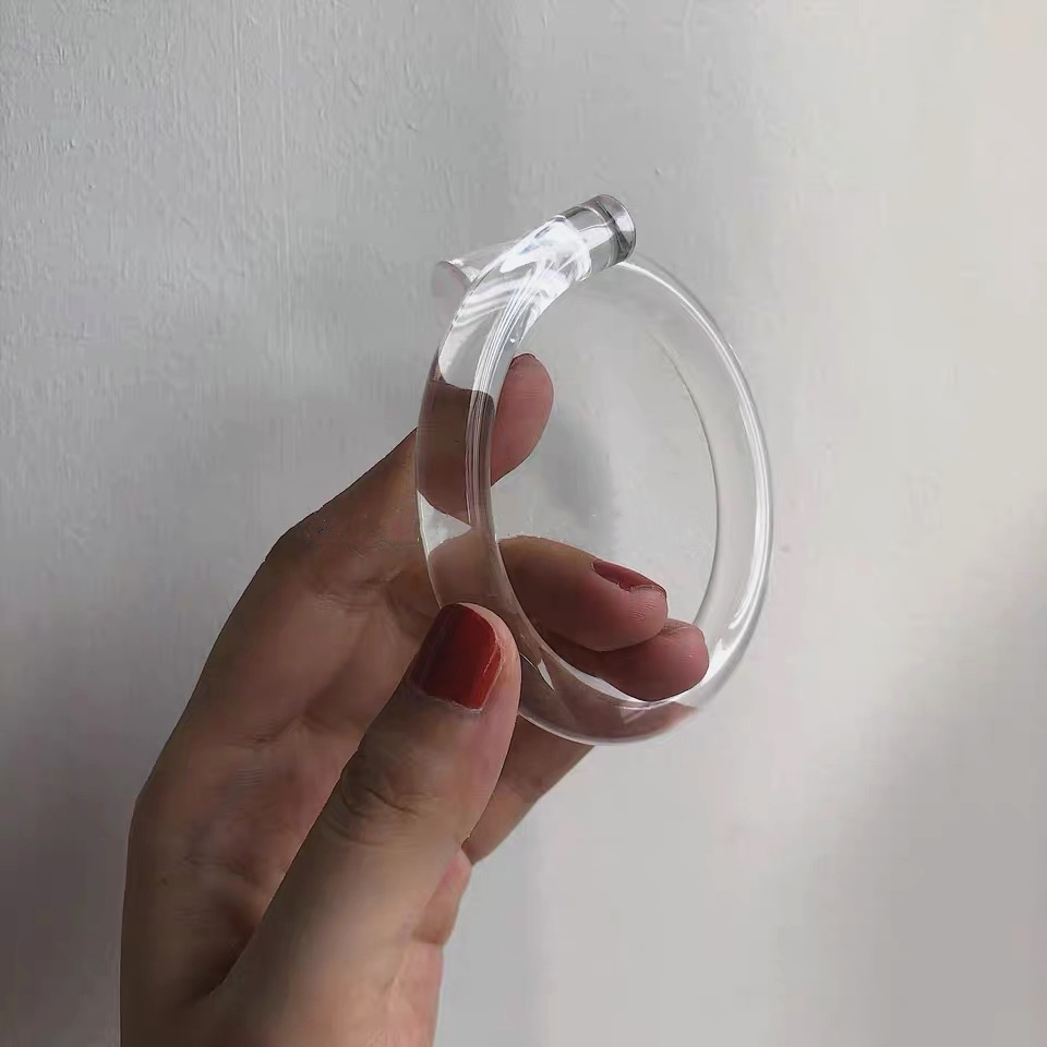 nueva de Corea pulsera acrílica transparente ajustable colorida pulsera abierta Simple para mujeres niñas de joyería de