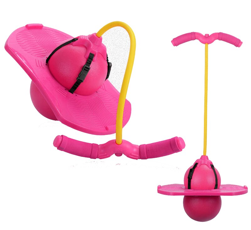 Fitness Bouncing ball Kid Explosion-Proof Balance Energetic Inflatable Exercise Jumping Balls: Pink
