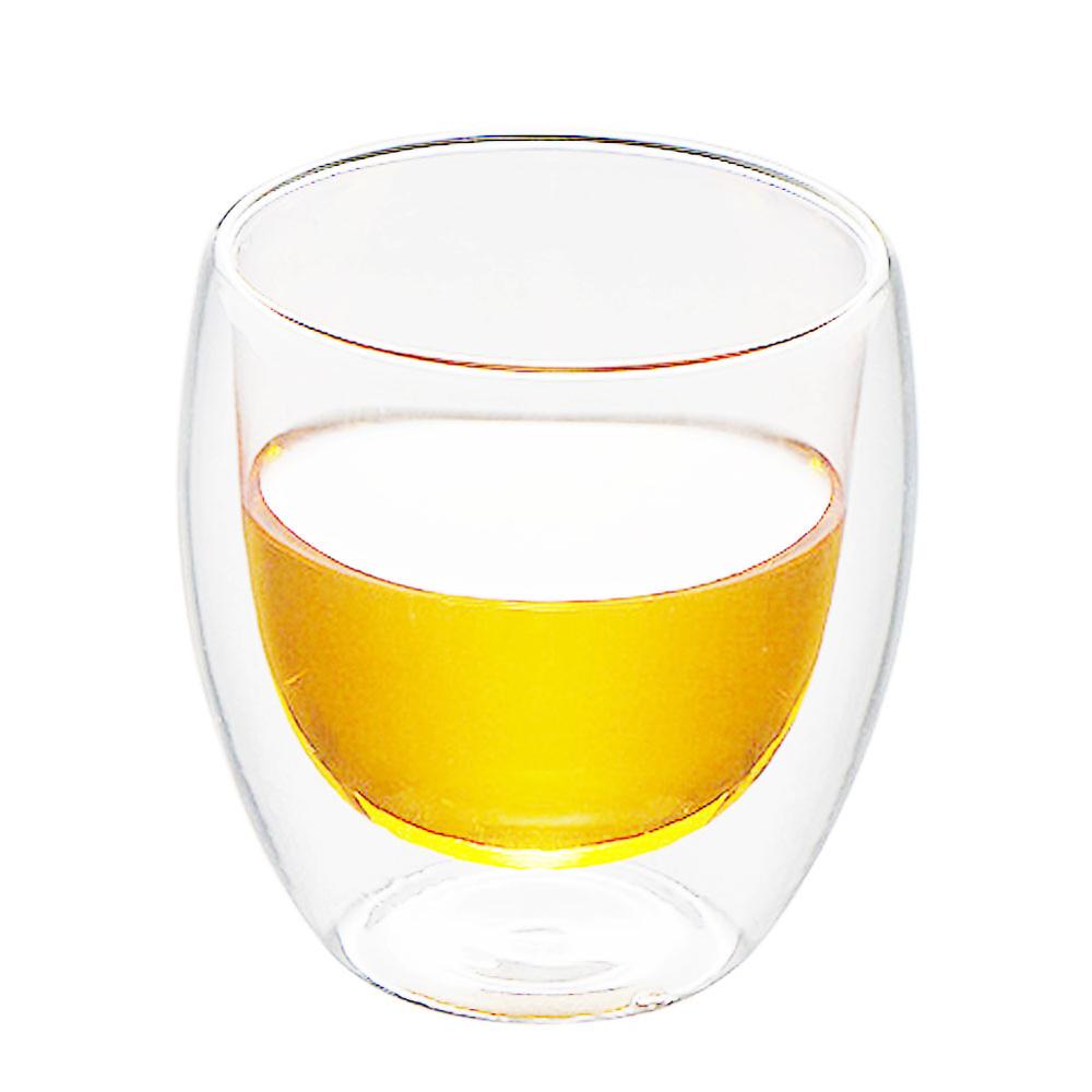 250/350/450ml copa de vidrio de vino café de leche doble capa de aislamiento de vidrio de agua taza de bebida vaso de whisky vasos de vidrio: 250ml