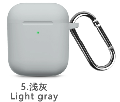 Étuis en Silicone avec couvercle à crochet pour Apple Airpods 1/2, housse de protection antichoc pour écouteurs sans fil pour airpods 2 1, sacs de boîte