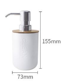 Bathroom Accessories Toilet Brush Soap Dish Dispenser Bamboo Toothbrush Holder: C Dispenser bottle