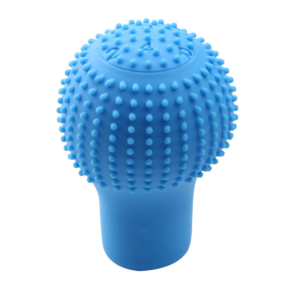 Pomo de palanca de cambios Manual de silicona, cubierta de pomo de palanca de cambios MT, fundas de funda, Protector de piel, accesorios de estilo de coche: Blue