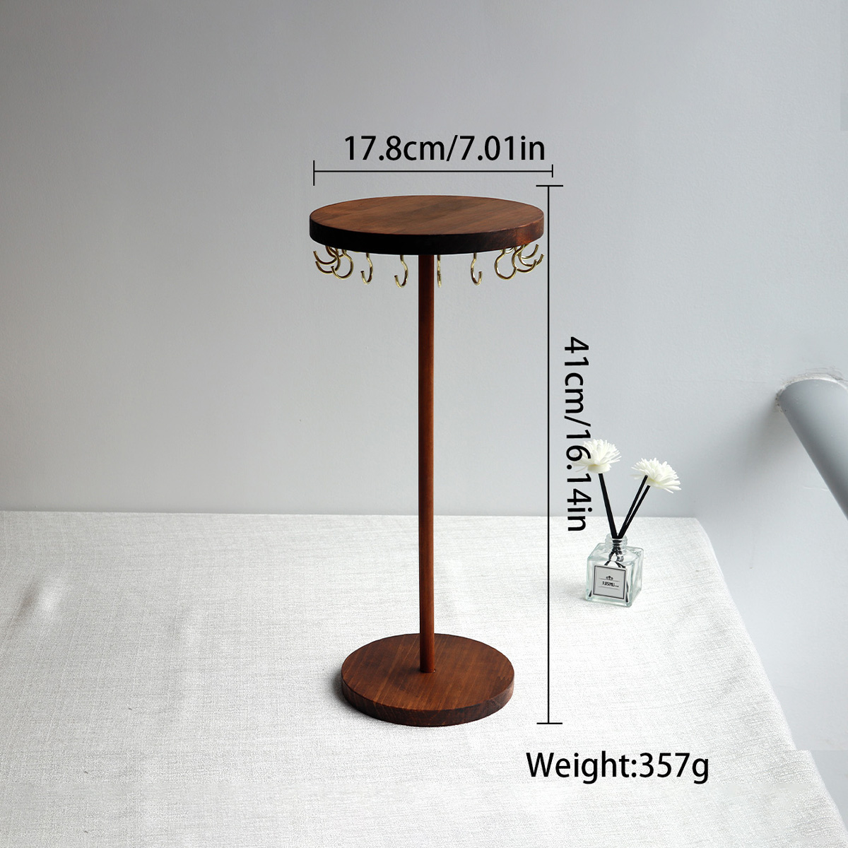 Organizer na biżuterię Wyświetlacz Uchwyt na naszyjnik Wieszak na naszyjnik Stojak na biżuterię Naszyjniki Kolczyki Wisiorek Bransoletki dla: Różowy