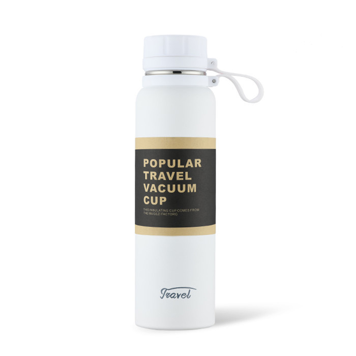 Water Bottle For Men Water Thermos Tea Vacuum Flask Vacuum Stainless Steel Flask Outdoor Tourism Movement Thermal Bottle: 850ml / White