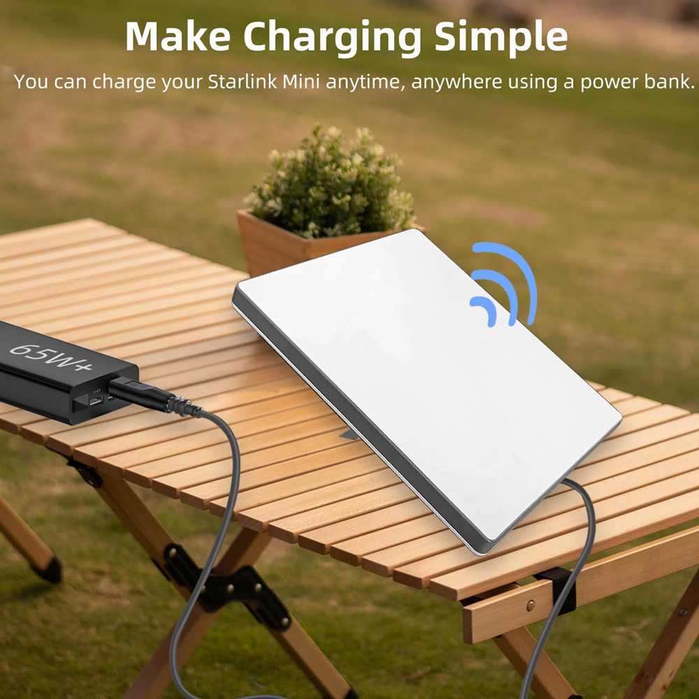 Cable de alimentación USB C macho a CC hembra, adaptador PD100w para Mini Cable Starlink, cabezal de repuesto Plug And Play, 1/2 Uds.