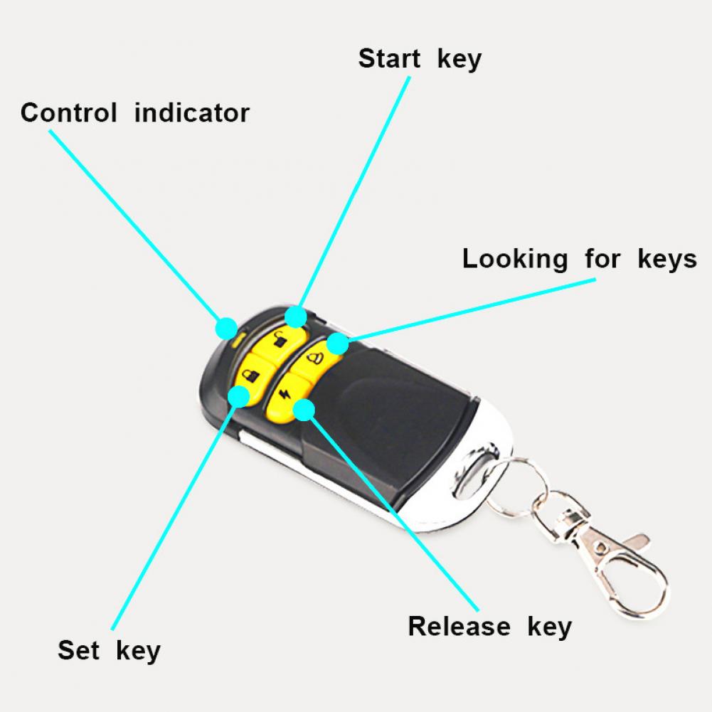 1 Set Anti-theft Device Intelligent Easy to Use Waterproof Motorcycle Anti-theft Security System for Scooter