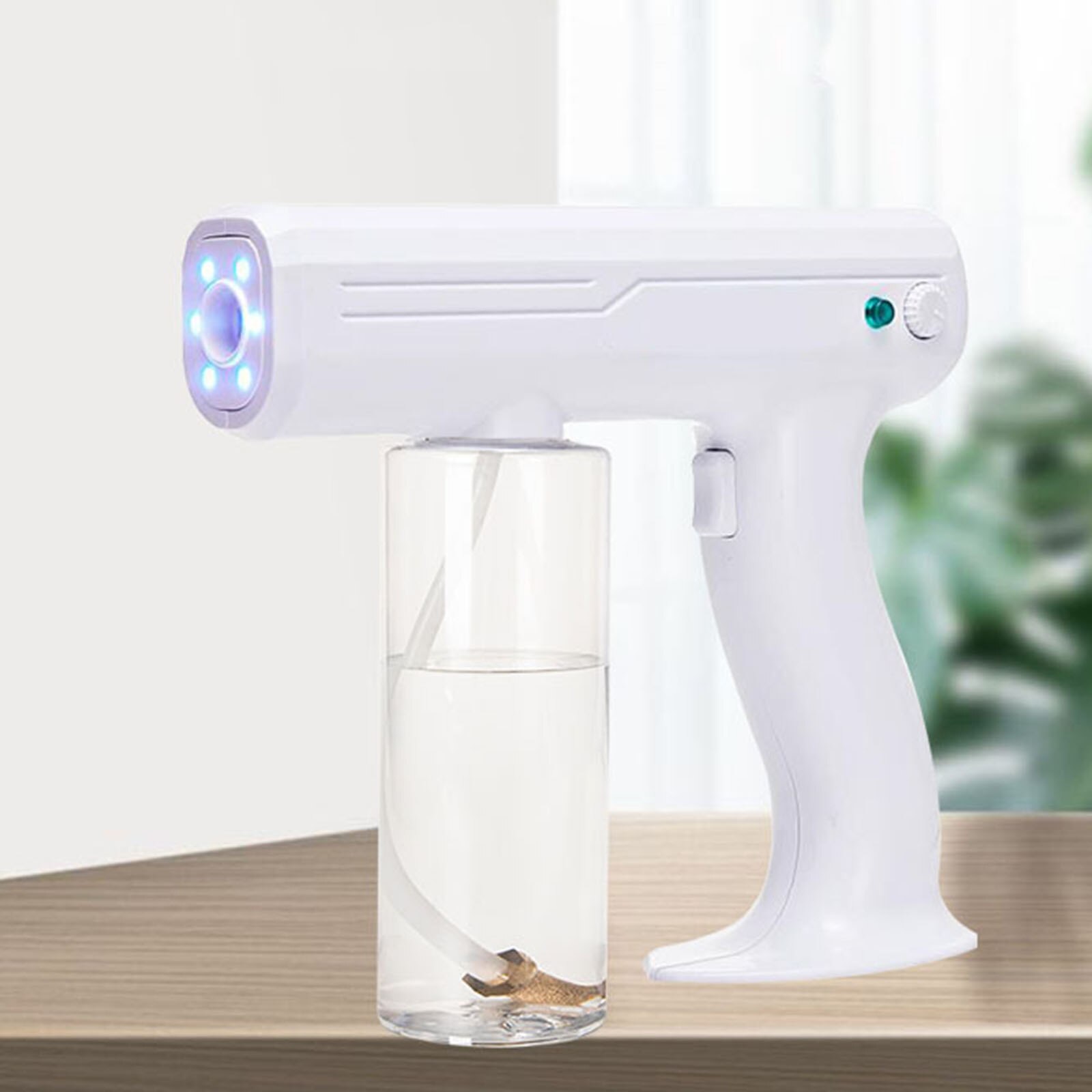 Atomization Disinfection Fog Machine Stage Smoke Machine Blue Light Nano Steam Gun Hair Spray Machine UV Sterilization Function
