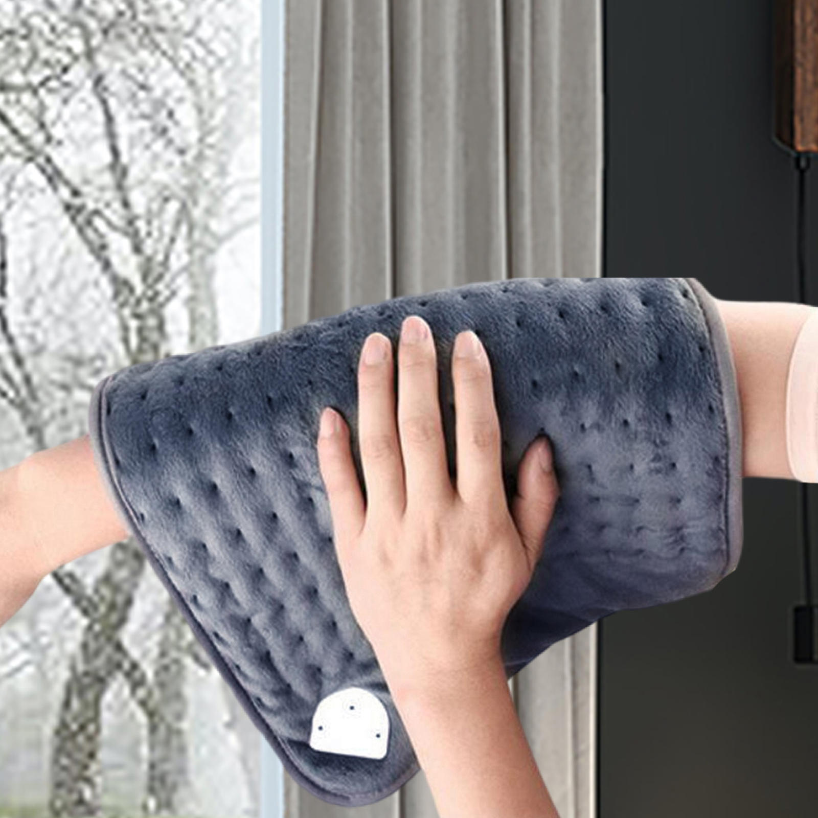 King Size Electric Heating Pad Auto Shut Off Pain Relief Fast Heating with 6 Heat Settings Thermal Wrap for Legs Cramps Abdomen: Blue