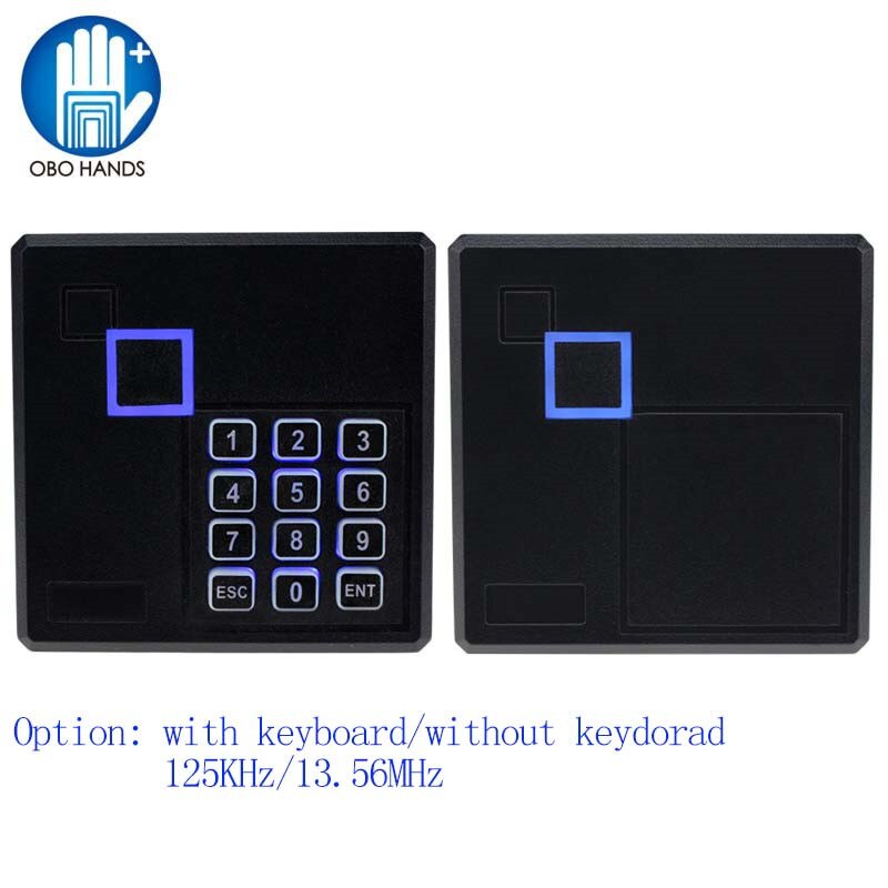 Long Range RFID NFC Card Reader 13.56MHZ/125KHZ Proximity Card Access Control Reader Wiegand26 Output with keyboard