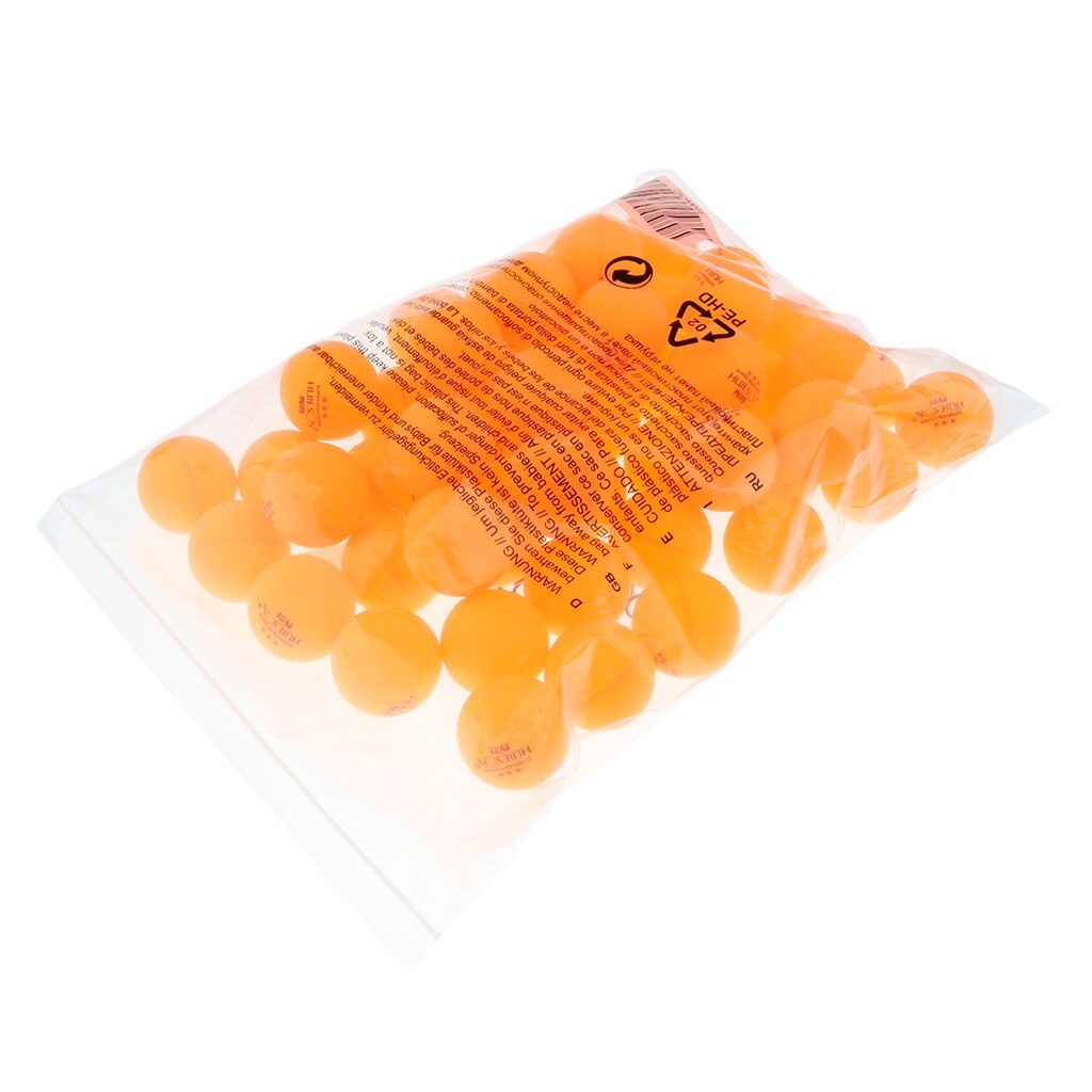 Magideal 50 Stuks Premium 3 Ster 40Mm Tafeltennis Ballen Geavanceerde Training Praktijk Ballen Wit Oranje