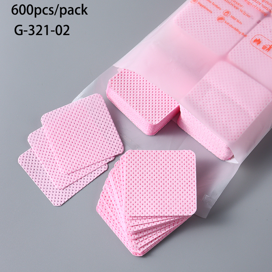 600 stücke Fusselfreien Nagellack Entferner Baumwolle Tücher UV Gel Tipps Entferner Reiniger Papier Pad Nägel Polnischen Kunst Reinigung maniküre Werkzeuge: green