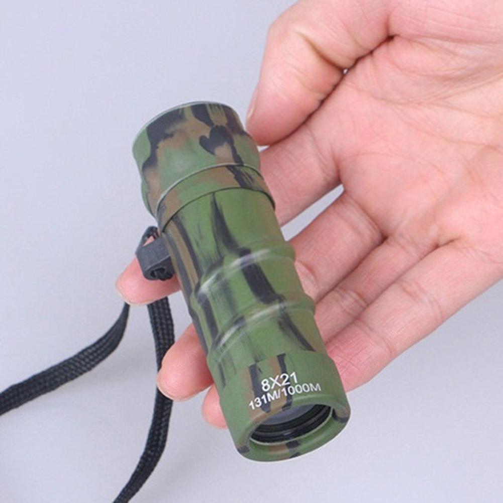 8x21 Travel Outdoor Camping Night Vision HD Optical Lens Monocular Telescope