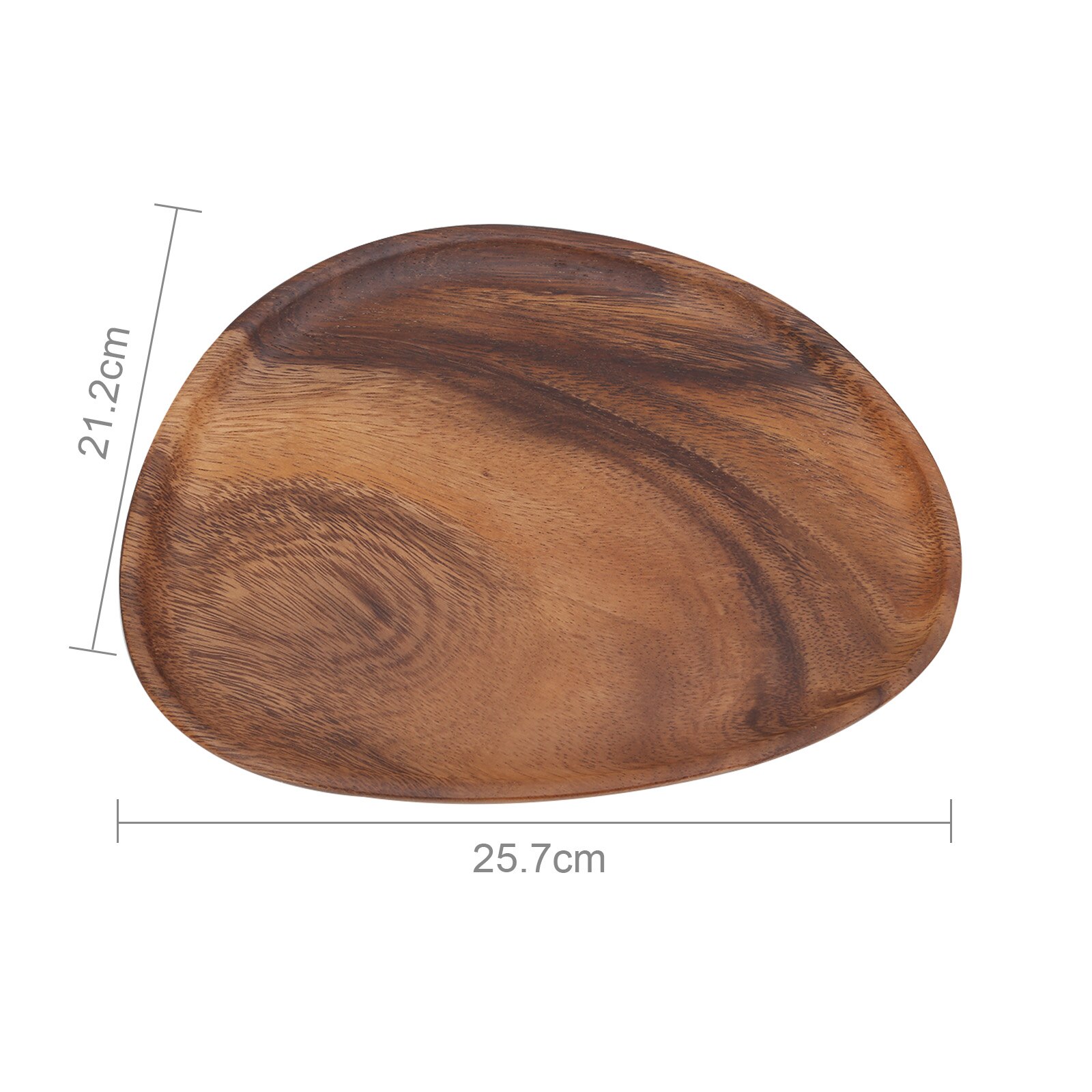 Onregelmatige Vorm Effen Natuurlijke Walnoot Hout Fruit Gerechten Schotel Koekjes Koekjes Moer Brood Snack Middag Dessert Thee Oval Lade: Type 3