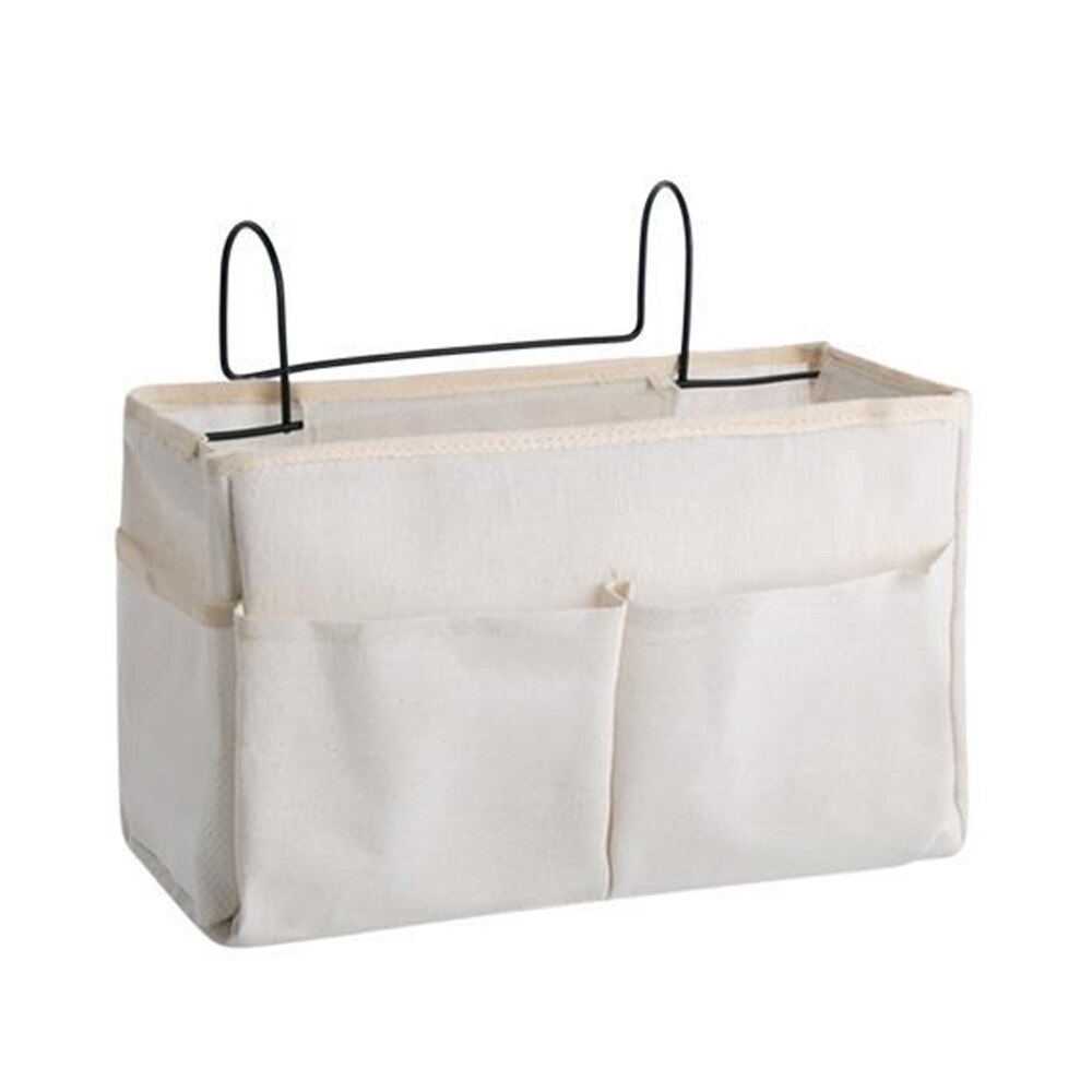 Sängbord hängande arrangör säng förvaring arrangör sovsal telefonbok tidning förvaringsväska hållare sängfickor med krok n: 01