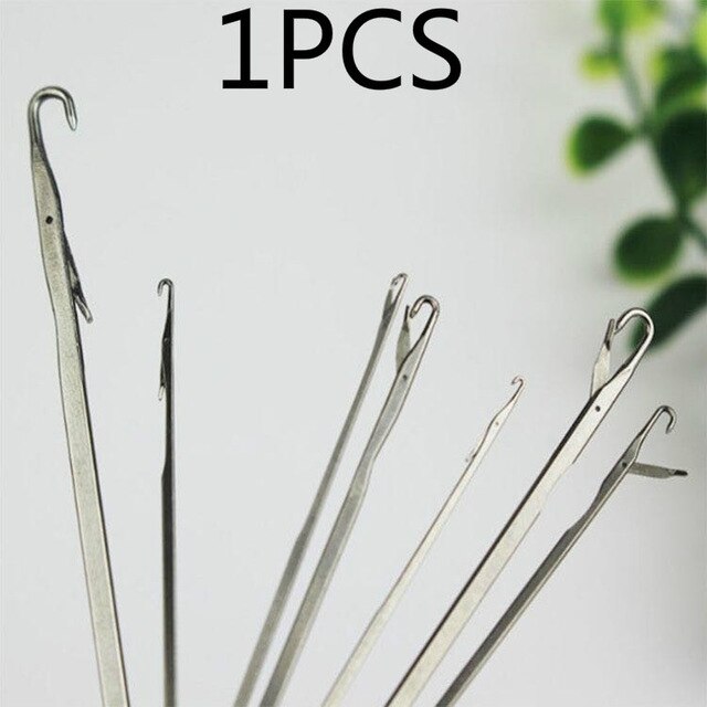 10 Stuks Multi-Maten Vouwen Stof En Vertekenende Strips Roll Tool Set Met 40 Stuks Van Multi-Kleur quilten Pins: Ribbon needle