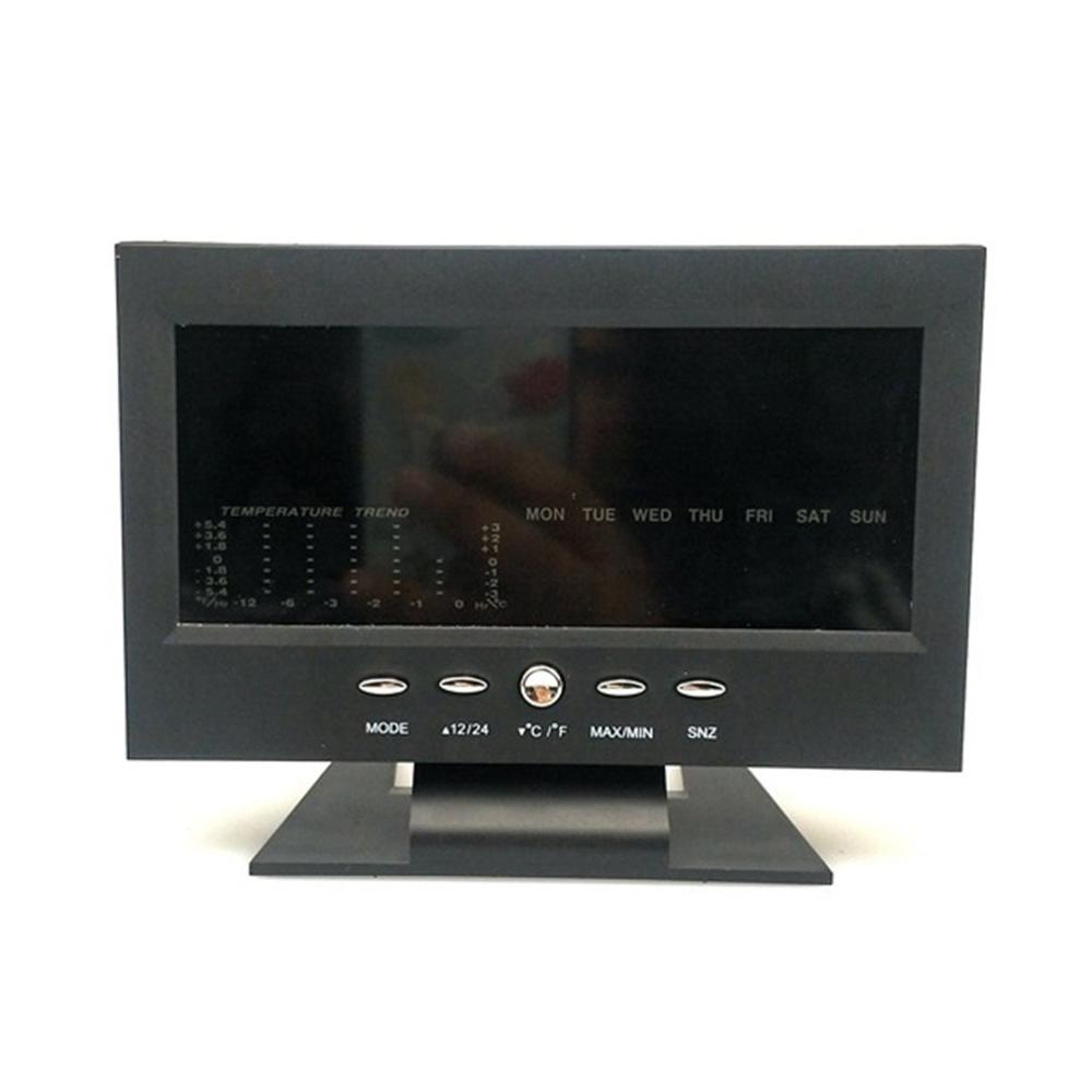 Multi-función de la gran pantalla de reloj, calendario perpetuo Led con luz de fondo el pronóstico del tiempo pantalla Digital de escritorio reloj