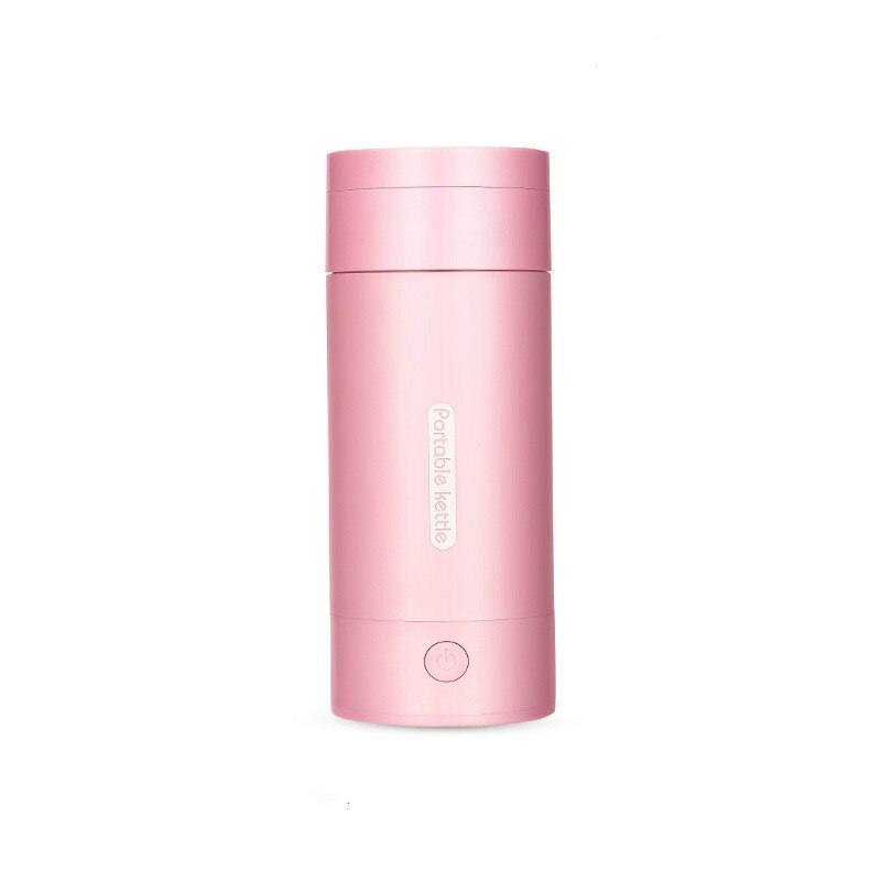 Tasse d'eau chaude électrique de voyage petite capacité bouilloire électrique Portable petite bouilloire tasse d'eau de chauffage tasse d'eau domestique: 320ML Simple pink / LES USA
