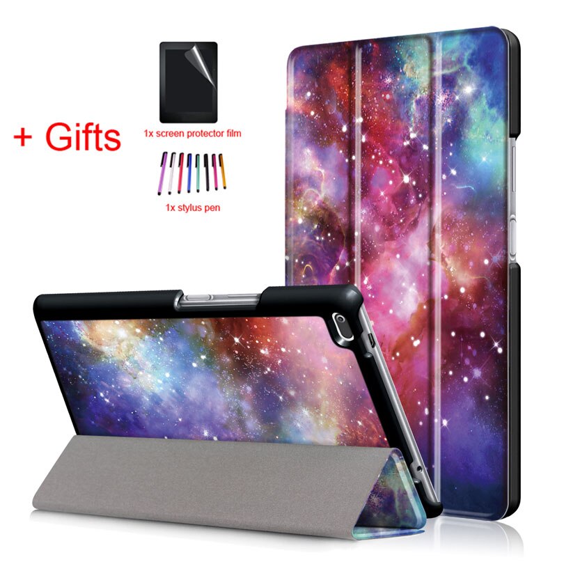 PU Leather Cover Case for Lenovo Tab4 Tab 4 8 TB-8504x TB-8504F TB-8504N TB-8504 8inch Tablet Funda Flip Magnet Case +Film+Pen: YHX