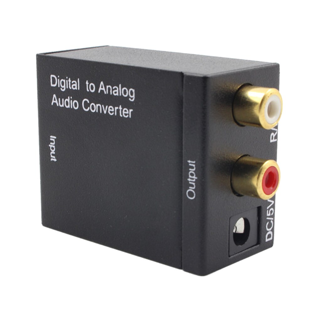 Analog to Digital Signal Dual-chip Fiber Stereo Audio Sound Adapter Amplifier Optical Coax Toslink SPDIF Decoder Converter