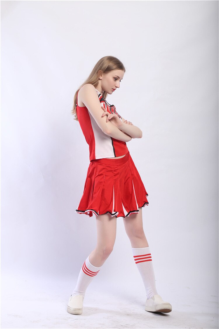 Fille Cheerleading robe Cheerleading Football bébé aérobic Costume femmes uniformes scolaires adultes Cheerleader danse Costumes