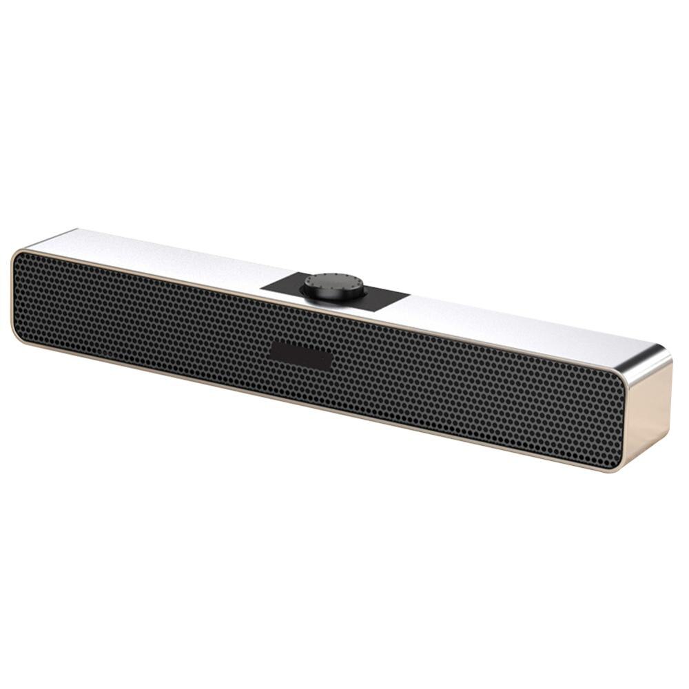 Altavoz pequeño de escritorio para cine en casa, botón largo con Bluetooth 4,1: White Exclusive