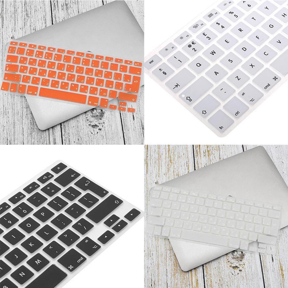 10 farben Weichen Silikon Tastatur Abdeckung Aufkleber Film Für Apple Macbook Pro Air 13 "15" 17 " oder älter) computer Zubehör