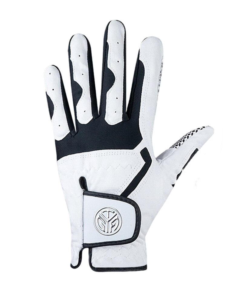 1 pçs luva de golfe dos homens mão esquerda mão direita micro fibra macia respirável luvas de golfe masculino cor branco acessórios de golfe acolhedor