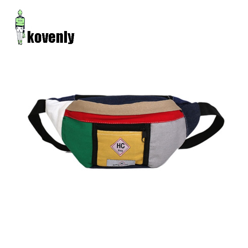 Leinwand Taille Tasche Männer unisex Taille Gürtel Tasche Männer fanny Pack lässig Straße Brust Tasche Männer lässig Taille Beutel b72