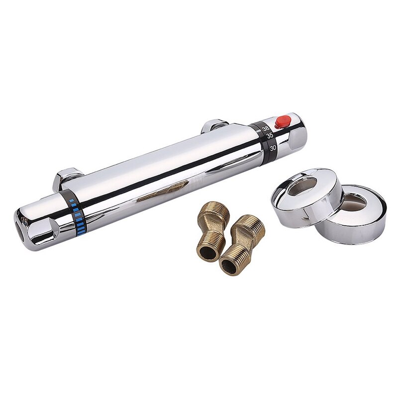 Thermostatic Shower Mixer Modern Thermostatic Bar Shower Mixer Valve Anti Scald Tap, Cold Water Mixer Constant Temperature C