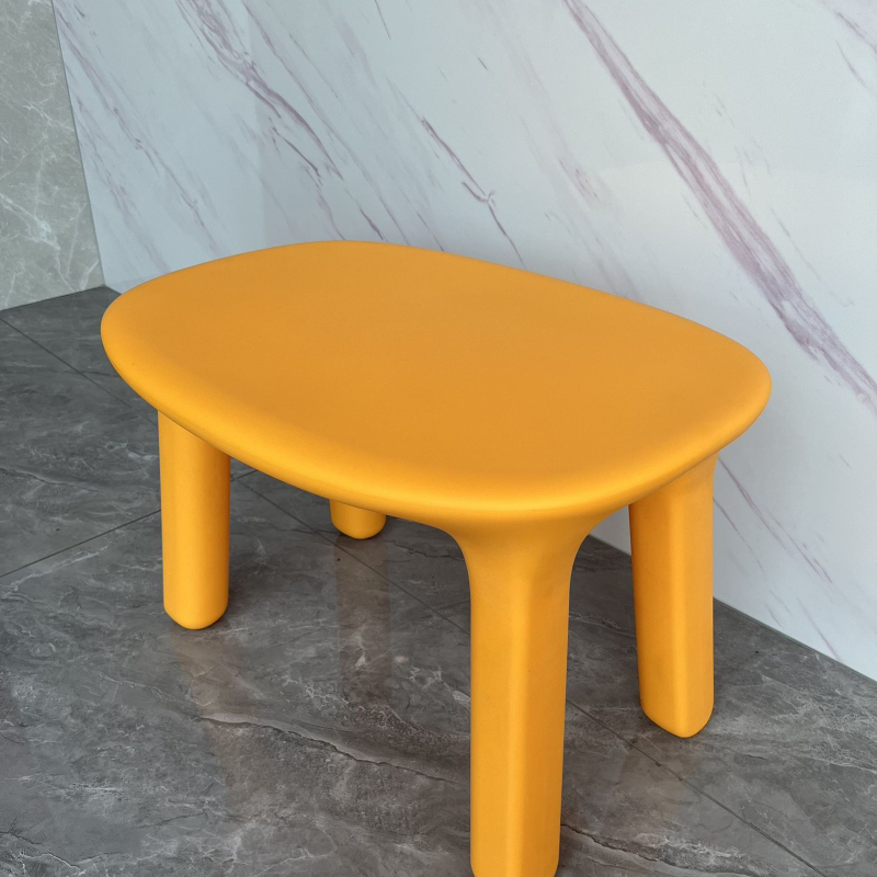 Sillas de plástico ecológicas nórdicas para exteriores, banco pequeño con respaldo de , muebles de sala de estar, tocador, Taburetes