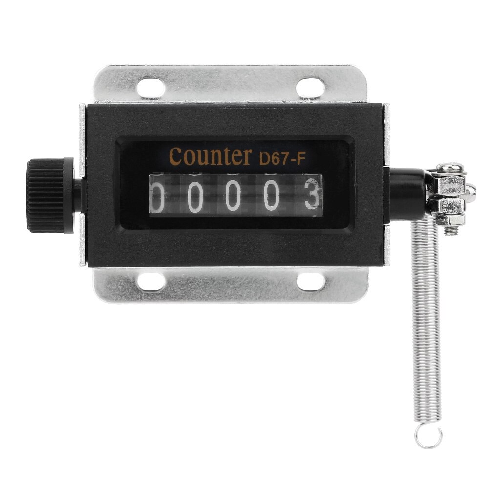 0-99999 mechanische kliktellers 5 cijferige mechanische resetbare handmatige handtrekslagteller  d67f