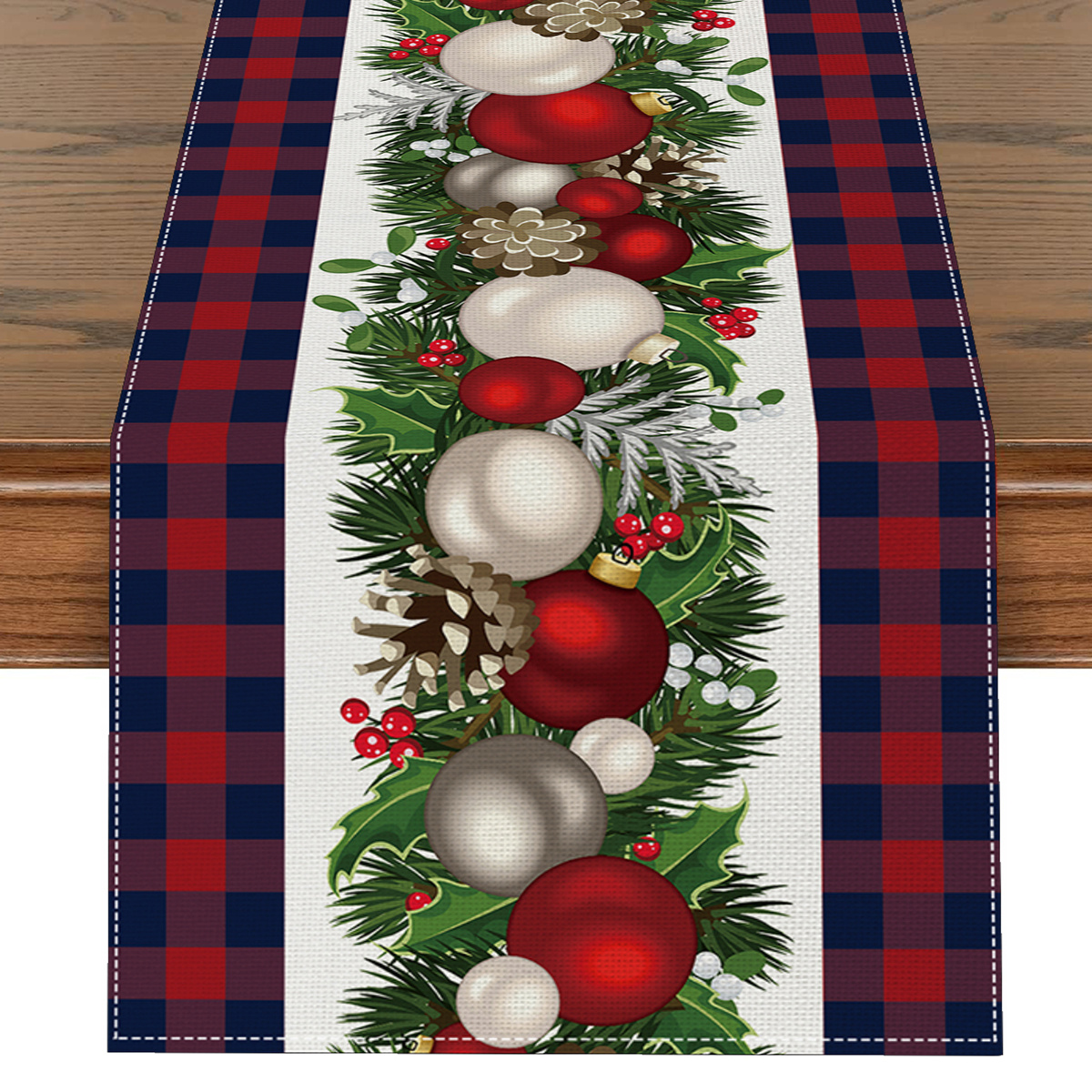 Bohemisk halloween julgranslöpare tvättbar jul heminredning löpare byrå halsduk vinterdel