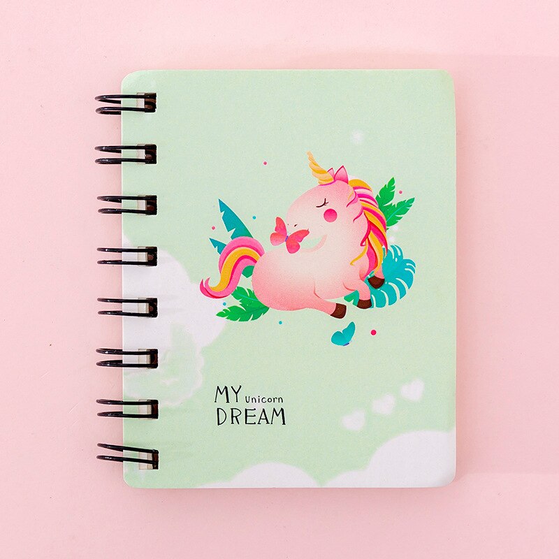 Kawaii planet ringbind skitsebog mini spiral notesbog  a7 dagsorden sød dagbog bog koreansk papirvarer skoleartikler: 12