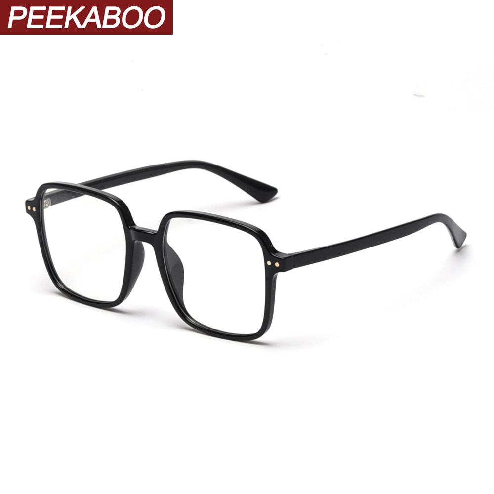 Peekaboo, gafas de protección para los ojos, montura cuadrada para ordenador para hombre TR90, gafas bloqueadoras de luz azul, gafas ópticas para mujer ultralivianas