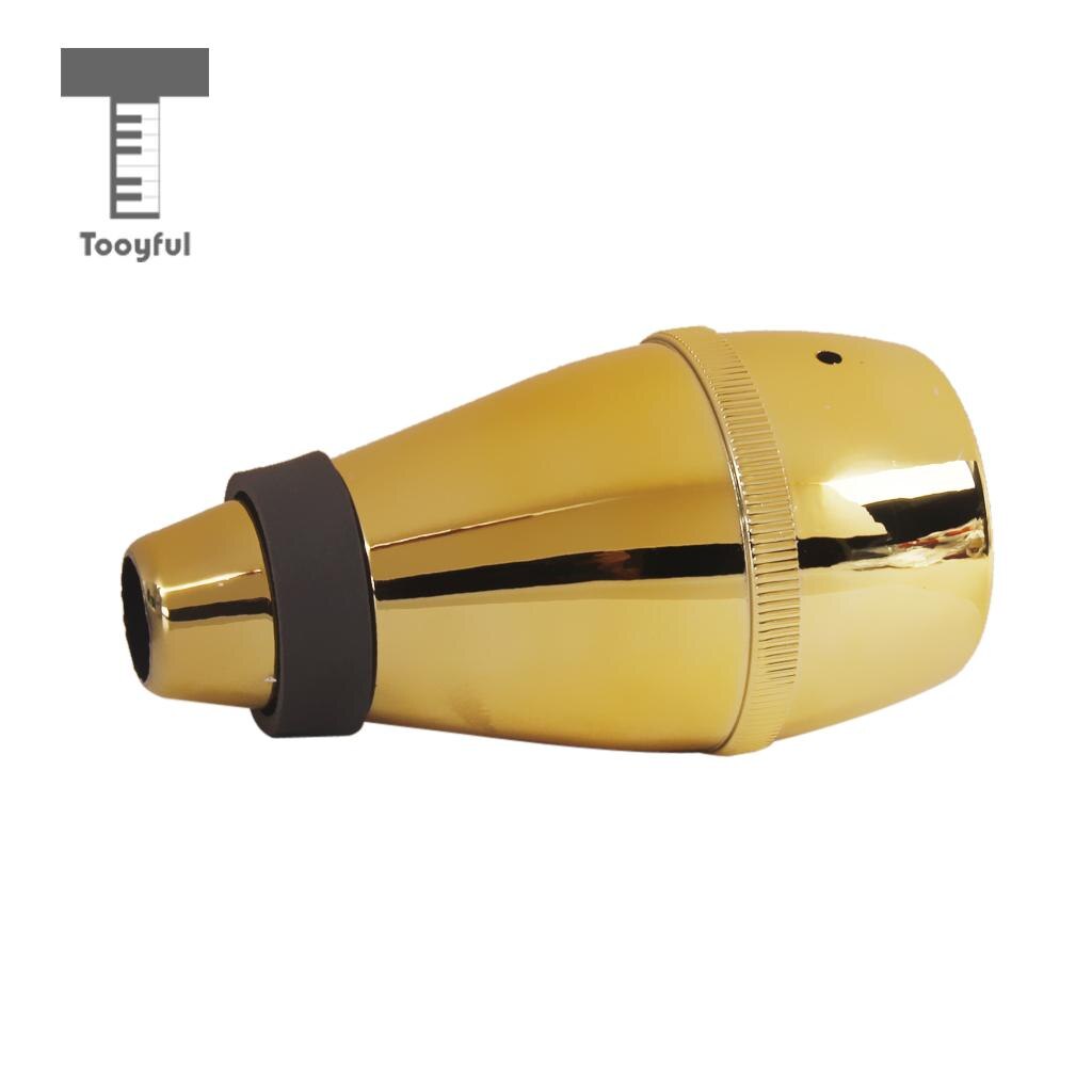 Tooyful 1Pc Lichtgewicht Praktijk Trompet Straight Mute Demper Gemaakt Van Goede Abs Voor Trompetten Instrument golden