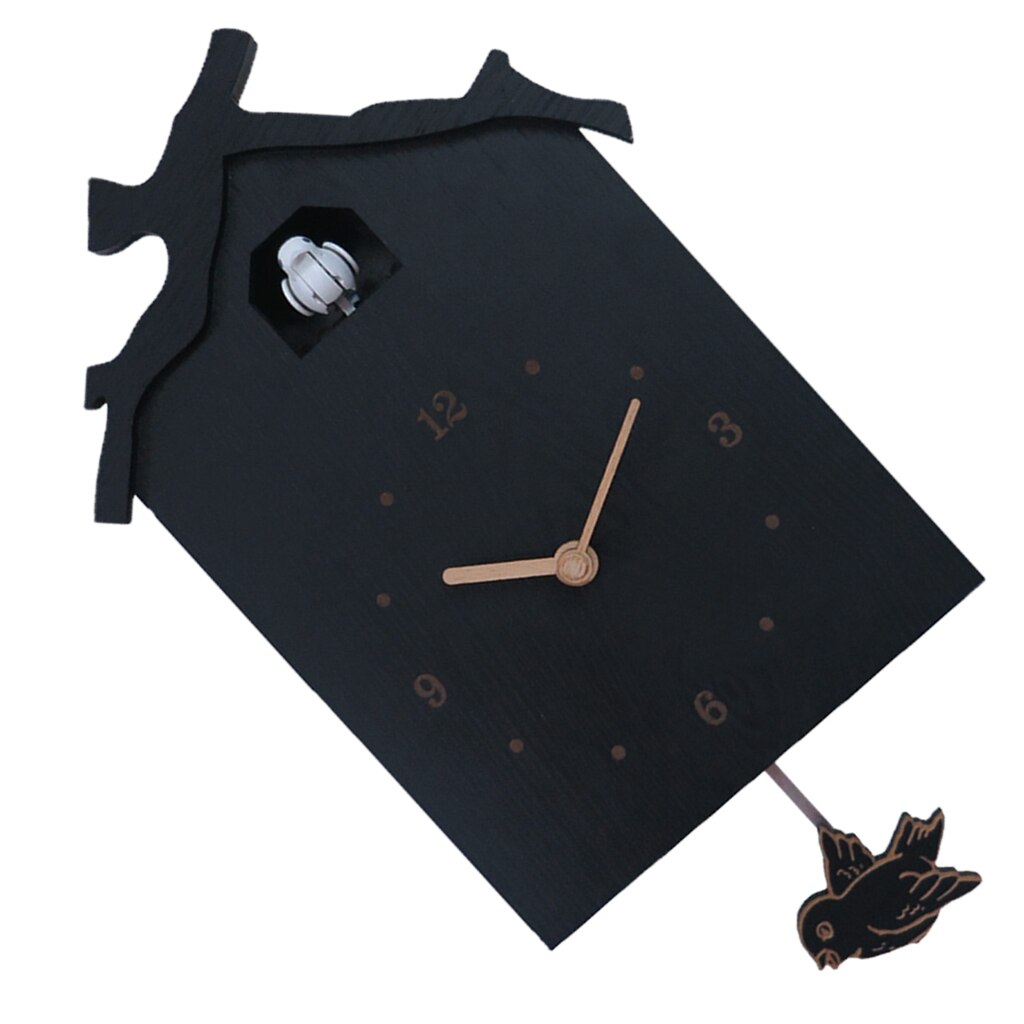 Cuckoo House Wall Clock Swinging Pendulum Wallclock Watch for Living Room Dining Room Kids Bedroom Decoration