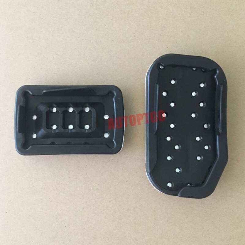 Aluminum + Rubber Car Styling Foot Gas Brake Pedal Pad Cover Accessories Kit For Ford F-150 F150 Raptor Truck