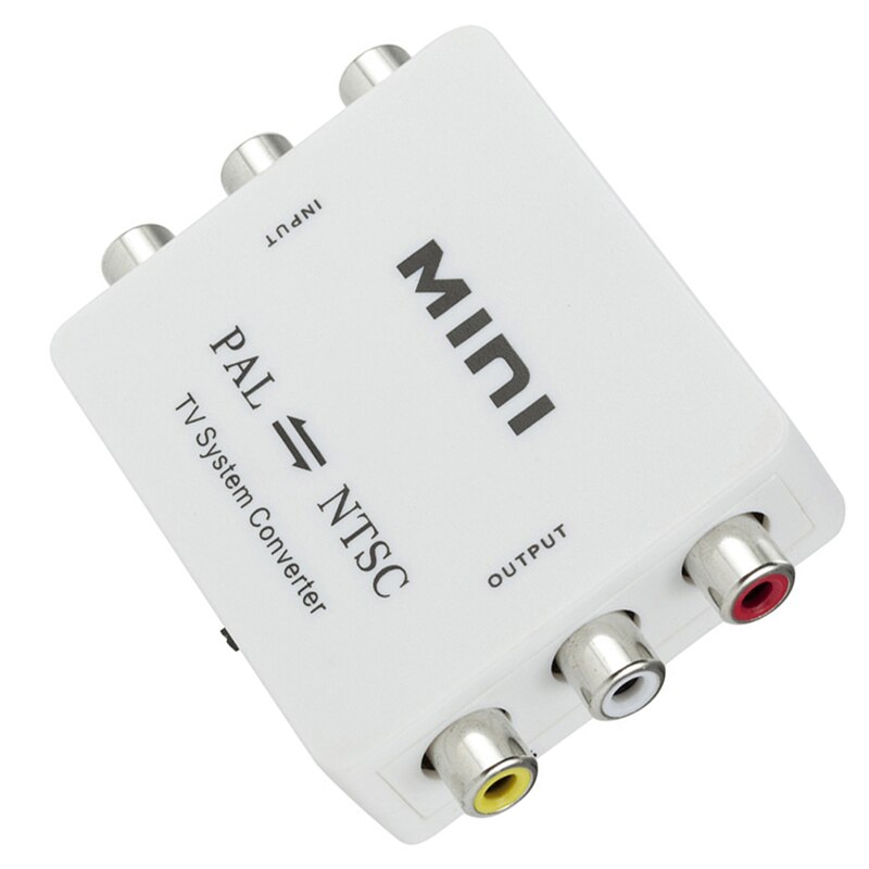 Convertidor de Switcher de sistema de TV bidireccional PAL/NTSC/SECAM a PAL/NTSC, color blanco