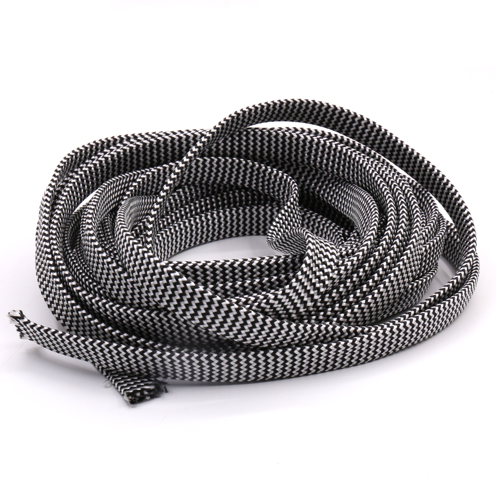 10M Cotton Braided Cable Sleeve - 7-12MM Diameter - Wire Protection Tubing