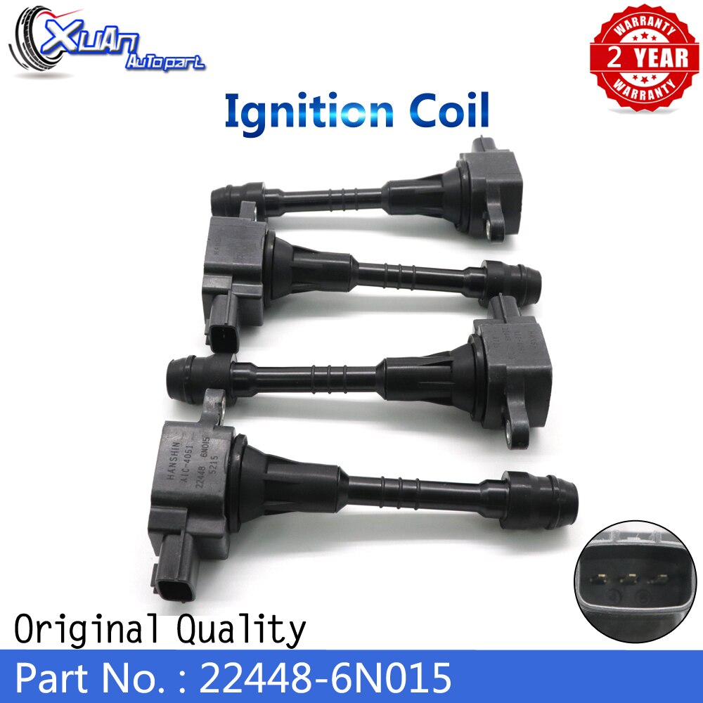 XUAN-bobina de encendido de , accesorio 22448-6N015 para Nissan Sentra 1,8 l Almera N16 Primera P11 224486N011 2001-2006 AIC-4004G