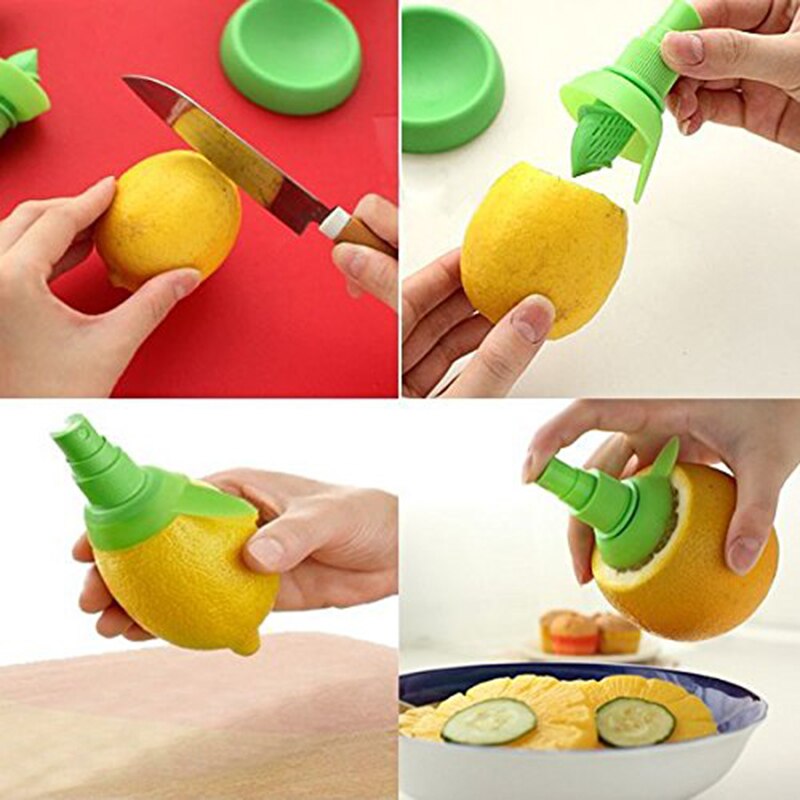 LUCOG 2pcs Mini Lemon Sprayer Fruit Juicer Citrus Lime Juicer Squeezer Reamer Kitchen Citrus Sprayer Lemon Lime